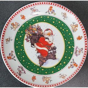 Westwood, Giordano Art Ltd. NYC, Christmas Plate 1997 Decorative Use Only Santa